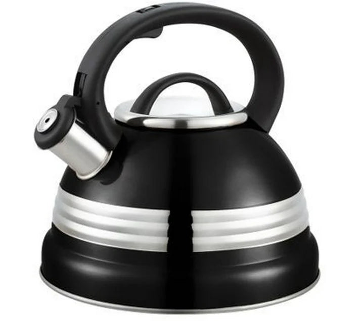 Continental Homeware 3L Black Whistling Kettle